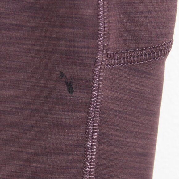 Lululemon Invigorate High-Rise Crop Leggings 23" Heathered Black Currant Purple - Picture 13 of 16